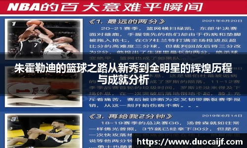 朱霍勒迪的篮球之路从新秀到全明星的辉煌历程与成就分析