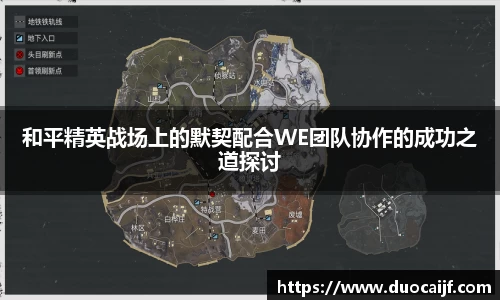和平精英战场上的默契配合WE团队协作的成功之道探讨